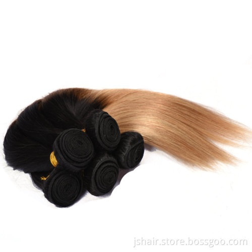 Wholesale Price human hair extension Remy Brazilian Hair Weave Ombre Color